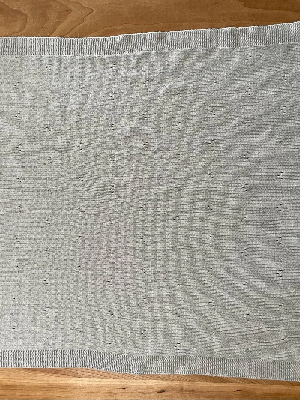 Crate & Barrel Crate & Kids Pontelle Stroller Blanket Grey 30”x40”